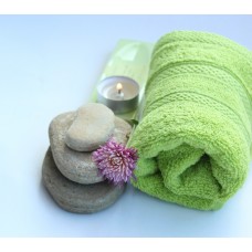 Terry towel Lux Supersoft 30x50cm 450g/m² sunny green