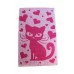 Terry towel Cat 400gsm 30x50cm white/pink