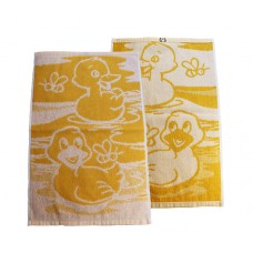 Terry towel Ducks 400gsm 30x50cm white/yellow