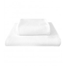 Waffle towel 50x90cm white